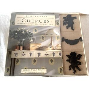NIB Y2K CHERUBS STAMPABILITY KIT INTERIOR DECORATING EFFECTS w/Stamps By Walton